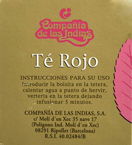 Indias Te Rojo 20 Bolsitas 20 Bolsitas 400 g