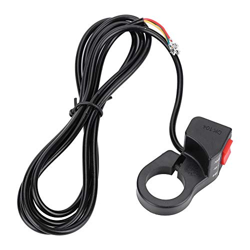 Interruptor basculante de Tres velocidades de PVC + plástico, Cable basculante de Bicicleta eléctrica de 1,5 m para Bicicleta eléctrica, Scooter eléctrico