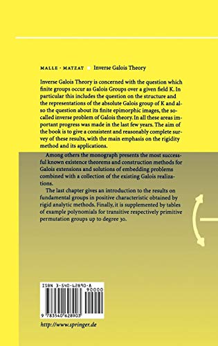 Inverse Galois Theory (Springer Monographs in Mathematics)