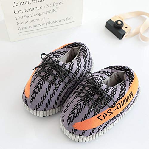 iPantuflas | Zapatillas Casa de Sneakers Yeezy Unisex Hombre Mujer | Talla única 35-43 | Pantuflas Originales para Regalar | Zapatillas de Invierno Divertidas Calentitas para el hogar (Beluga)