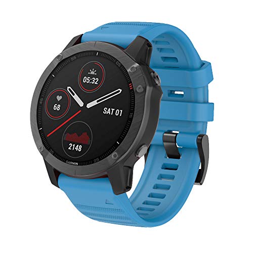 Isabake Correa de Reloj para Garmin Fenix 6/6 Pro, Fenix 5/5 Plus, Forerunner 935, Forerunner 945, Approach s60, quatix 5, Banda QuickFit de 22 mm de Ancho