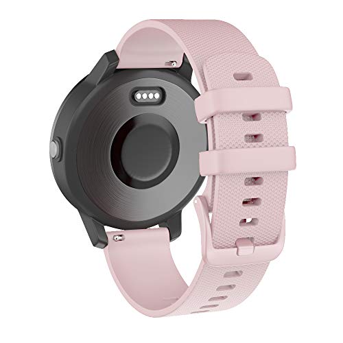 Isabake Correa de Reloj para Garmin Vivoactive 3 Vivomove HR Forerunner 245 645 Music Galaxy Active 2, Correa de Repuesto de Silicona Suave para Accesorios Garmin Watche