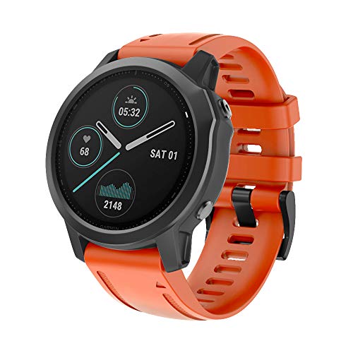 ISABAKE Fenix 6S Correa de Repuesto 20 mm Correa de Reloj Deportivo de Quick-Fit Compatible con Garmin Fenix 5S / Fenix 5s Plus/Fenix 6S / D2 Delta S Correa Reloj