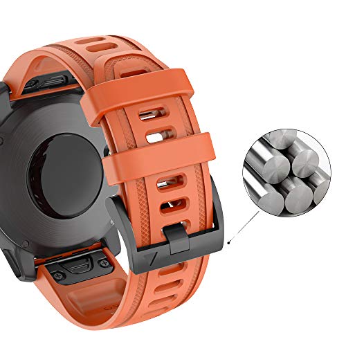 ISABAKE Fenix 6S Correa de Repuesto 20 mm Correa de Reloj Deportivo de Quick-Fit Compatible con Garmin Fenix 5S / Fenix 5s Plus/Fenix 6S / D2 Delta S Correa Reloj