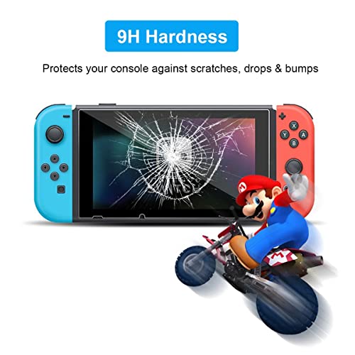 ivoler [2 Piezas] Protector de Pantalla para Nintendo Switch, Cristal Vidrio Templado Premium