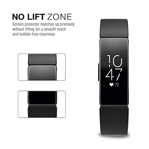 ivoler 6 Piezas Protector de Pantalla para Fitbit Inspire 2 / Samsung Galaxy Fit 2 / Fitbit Inspire/Inspire HR, [líquida Instalar] [Sin Burbujas] HD Transparente TPU Suave láminas Protectora