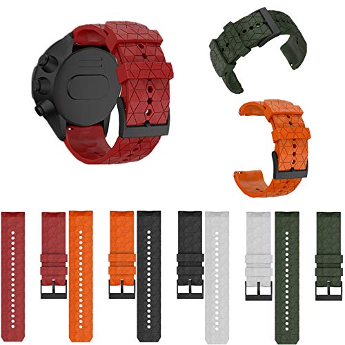 Ixkbiced Correa de Reloj Correa para Suunto-7/9 Reloj Inteligente Correa de Silicona Muñeca Deportiva HR/Baro