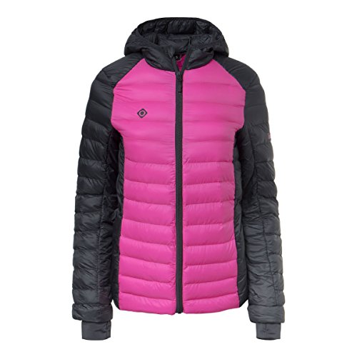 Izas Estiba Chaqueta De Fibra, Mujer, Rosa Fluor/Negro, XL