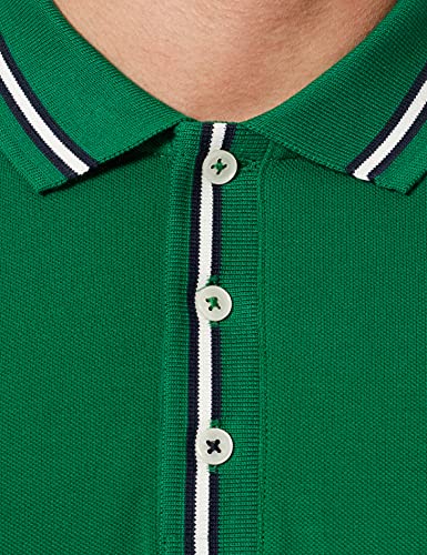 Jack & Jones Jjmisari-Polo SS Camisa, Verde verdos/Ajuste: reg fit, M para Hombre