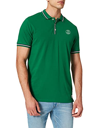 Jack & Jones Jjmisari-Polo SS Camisa, Verde verdos/Ajuste: reg fit, M para Hombre