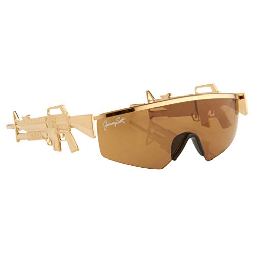 Jeremy Scott Gafas de sol Shield Oro Brillante