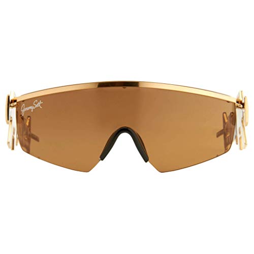 Jeremy Scott Gafas de sol Shield Oro Brillante