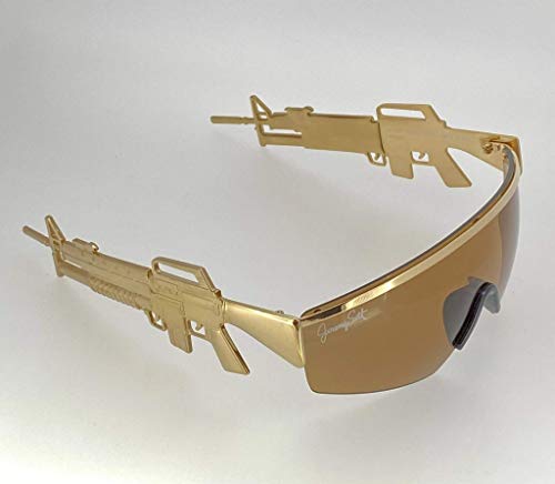 Jeremy Scott Gafas de sol Shield Oro Brillante