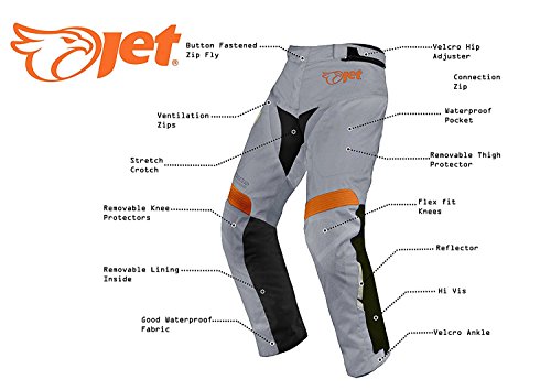 Jet Motorcycle Wear Pantalones Moto Motocicleta Textiles Impermeable con Armadura