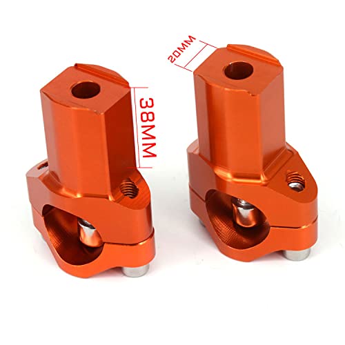 JFG Racing CNC 21 mm más Alto Handlebar Riser Mount Clamps para KTM 125-530 Sx Sx-F Exc XC-W Xcf-W Exc-F 00-16