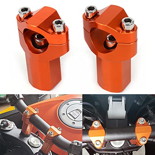 JFG Racing CNC 21 mm más Alto Handlebar Riser Mount Clamps para KTM 125-530 Sx Sx-F Exc XC-W Xcf-W Exc-F 00-16