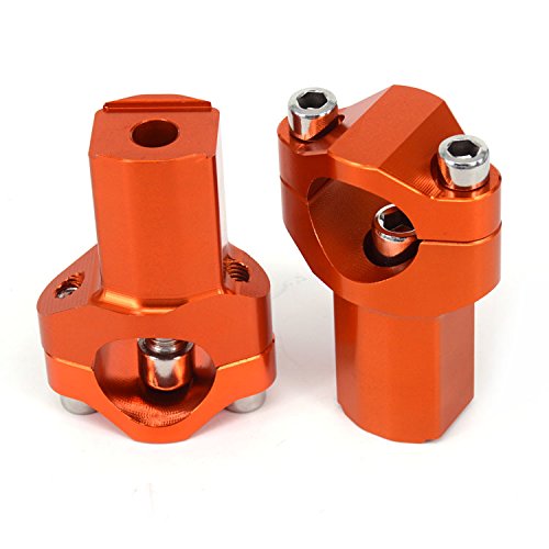 JFG Racing CNC 21 mm más Alto Handlebar Riser Mount Clamps para KTM 125-530 Sx Sx-F Exc XC-W Xcf-W Exc-F 00-16