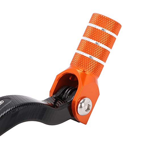 JFG Racing Motocicleta Balancín de Palanca de Cambios de Palanca de Cambio de palancas de Aluminio por K.T.M SX XC XCW SXF XCFW EXC MXC XCF 250-560 - Naranja