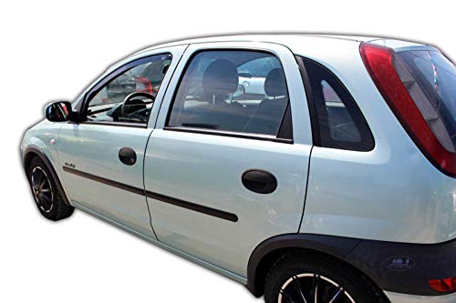 J&J AUTOMOTIVE J&J - Deflectores de Viento para Opel Corsa C 5 Puertas 2000-2006 (2 Unidades)