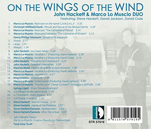 John Hackett & Marco Lo Muscio Duo : On the wings of the wind. Hackett, Jackson, Cross.