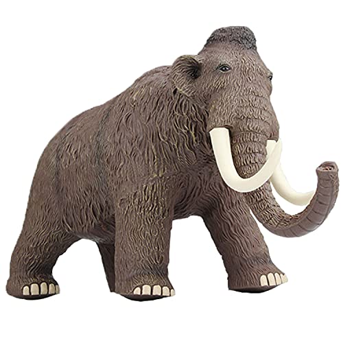 JOKFEICE Figuras de animales de mamut de plástico, modelo de acción de proyectos de ciencia, juguetes educativos de aprendizaje, regalo de cumpleaños, decoración de tartas, para niños