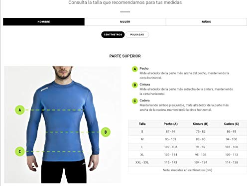 Joma Brama Camiseta Termica, Hombres, Azul Marino, L