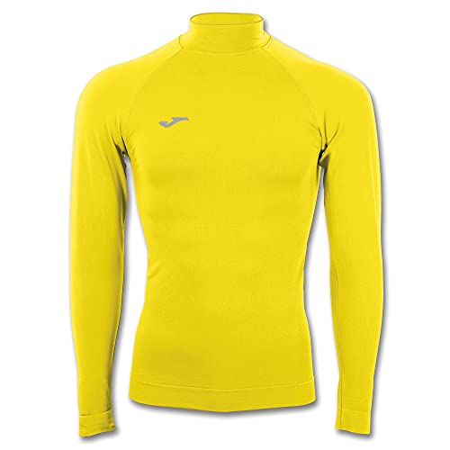 Joma Classic Camiseta térmica de Manga Larga, Hombre, Amarillo, 8-10 años
