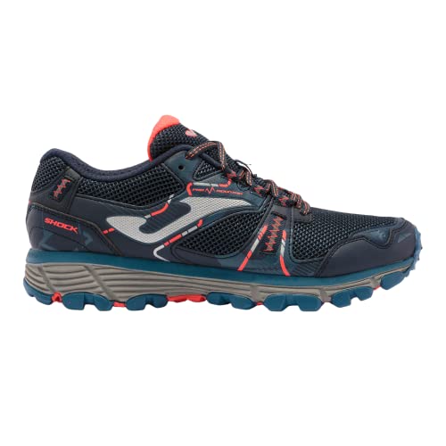 JOMA SCHOCK Men 2103. Zapatillas Trail Running Hombre. Navy Coral. Talla 42