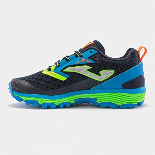 Joma Serie sima jr, Zapatillas Deportivas, Marino-Verde Fluor, 35 EU