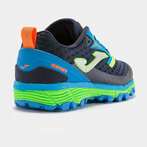 Joma Serie sima jr, Zapatillas Deportivas, Marino-Verde Fluor, 35 EU