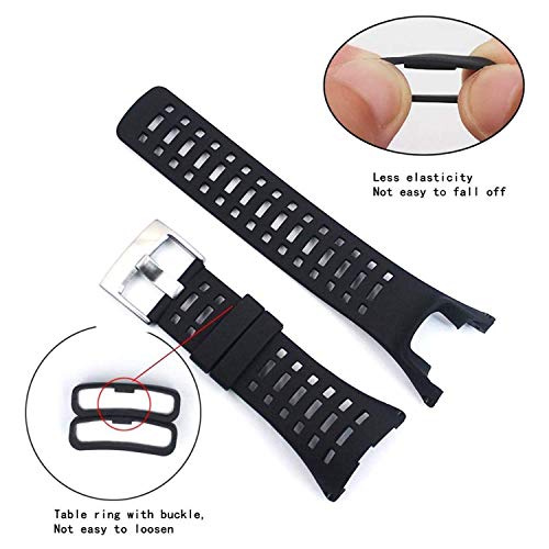 JTMM Reemplazo de Reloj de Goma Flexible,Suunto Ambit 1/2 / 2S / 2R / 3 Sport / 3 Run / 3 Peak -Banda de Reloj Premium Resistente al Agua 24 mm - Destornillador Incluido