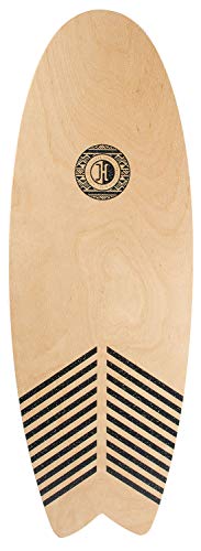 JUCKER HAWAII Homerider Wave - Tabla de equilibrio (incluye rollo de corcho y cojín de equilibrio)