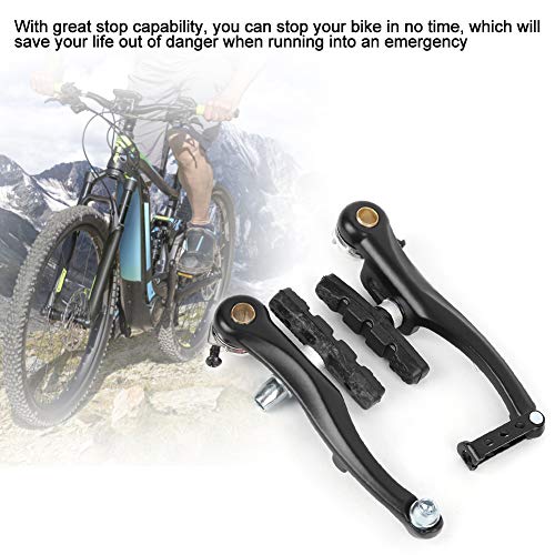 Juego de frenos en V, BMX MTB Bicicleta de montaña V Pastilla de freno Cable Tornillos de arranque de fideos Ciclismo de aleación de aluminio delante y detrás V Pinzas de freno Set (1 pares)