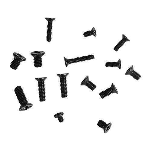 Juego de Tornillos 240 Piezas Tornillo de Ordenador M2 M2.5 M3 Tornillos de Cabeza Plana Conjunto Tornillos para Ordenador Portátil para Computadora Disco Duro SSD Reparar gafas