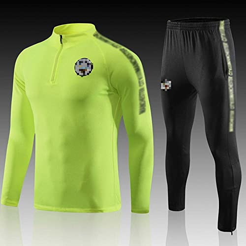 JUYKA Jogging Traje Deportivo Conjunto Traje de fútbol de Entrenamiento Hombre Camiseta De Manga Larga Pantalones Deportivos para Adultos Traje De Entrenamiento Competición