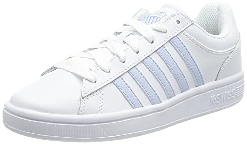 K-Swiss Court Winston, Zapatillas Mujer, Blanco (Blanco/Brezo 123), 36 EU