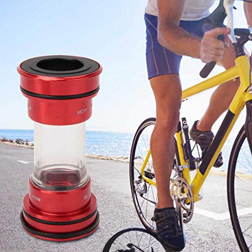 Kadimendium BB209 Soporte Inferior de Bicicleta de Tipo a presión Rodamiento de Bicicleta de montaña para Deportes Escolares para Entretenimiento doméstico(Red)