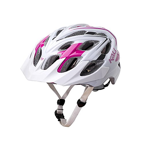 Kali Protectives 421131307 Casco para Bicicleta de, Unisex Adulto, Blanco/Magenta, Talla: L