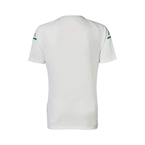 Kappa Aboupres Pro 4 Betis Camiseta Entrenamiento, Hombre, Blanco/Verde, M