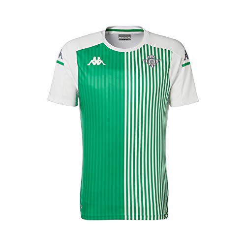 Kappa Aboupres Pro 4 Betis Camiseta Entrenamiento, Hombre, Blanco/Verde, M