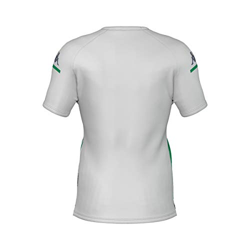 Kappa Aboupres Pro 4 Betis Camiseta Entrenamiento, Hombre, Blanco/Verde, M