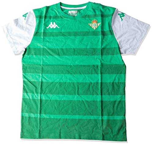 Kappa Arvin Betis Camiseta, Hombre, Verde/Blanco, XL