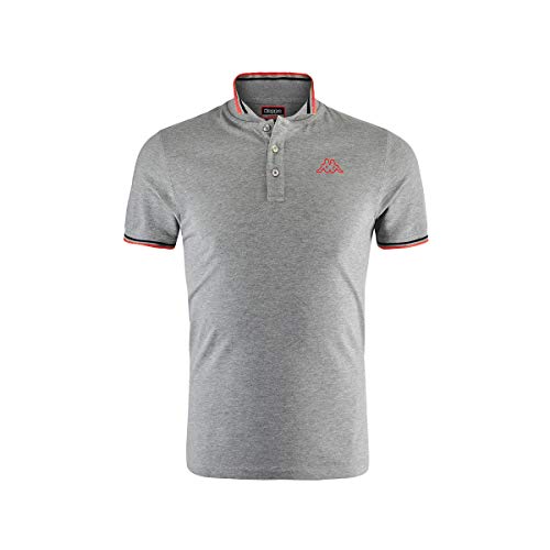 Kappa Esmo Polo, Hombre, Blanco/Azul Marino, L