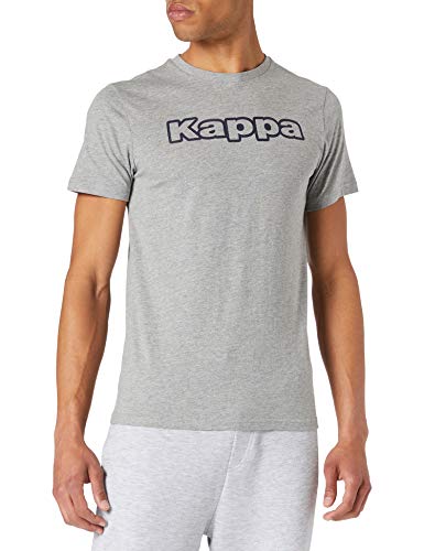Kappa Kouk Camiseta, Hombre, Gris/Azul, M