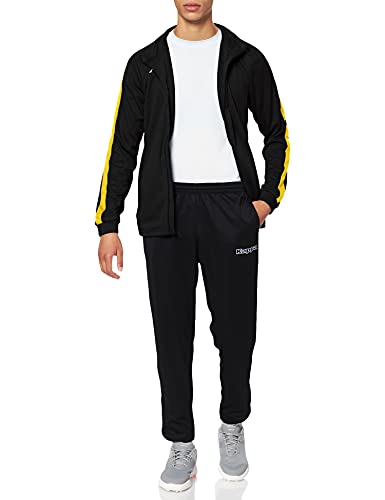 Kappa SALCITO TKS Chándal, Hombre, Negro/Amarillo, M