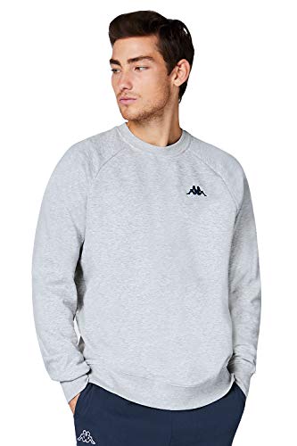 Kappa Vauke - Sudadera unisex de algodón, básica para deporte y ocio, sudadera para mujeres y hombres, en los colores azul, gris, negro y tallas S, M, L, XL, XXL y XXXL, 15-4101m High-rise M, XL