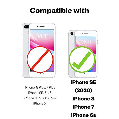 KAVAJ Funda Compatible con Apple iPhone SE (2020), 8, 7, 6S, 6 4.7" Cuero - Miami - Marrón coñac Carcasa Case Bumper con Compartimento para Tarjetas
