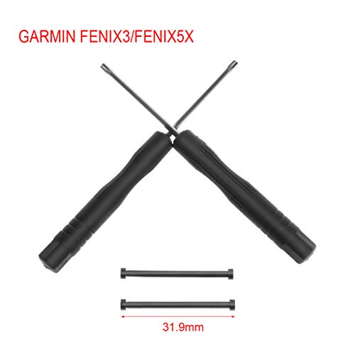 kdjsic Reloj Tornillos Correa Destornillador Herramienta de extracción Accesorios Reemplazo de Acero Inoxidable para Garmin Forerunner Fenix