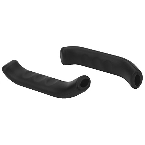 Keenso 2 Piezas Protectores para Manetas De Bici, Protector Antideslizante Impermeable para Maneta De Freno(Negro)