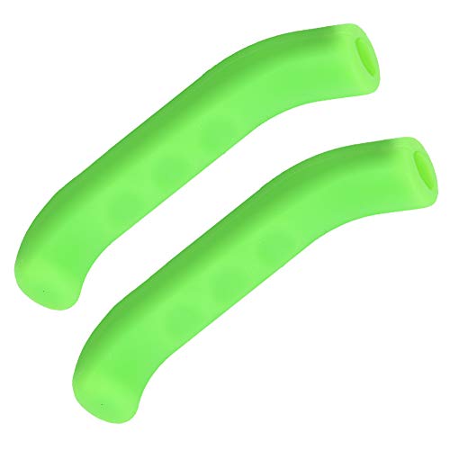 Keenso Protectores para Manetas de Bici, Agarre de Silicona Impermeable para maneta de Freno, Antideslizante (Verde)